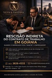Trabalhador em Goiânia discutindo direitos com advogado trabalhista sobre rescisão indireta