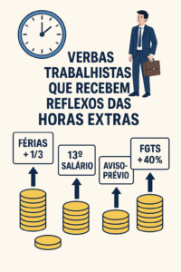 As horas extras pagas refletem em quais verbas trabalhistas?