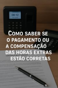 Como saber se o pagamento ou a compensação das horas extras estão corretas?
