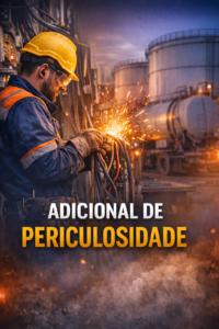 Trabalhador exposto a risco em ambiente perigoso ilustrando adicional de periculosidade.