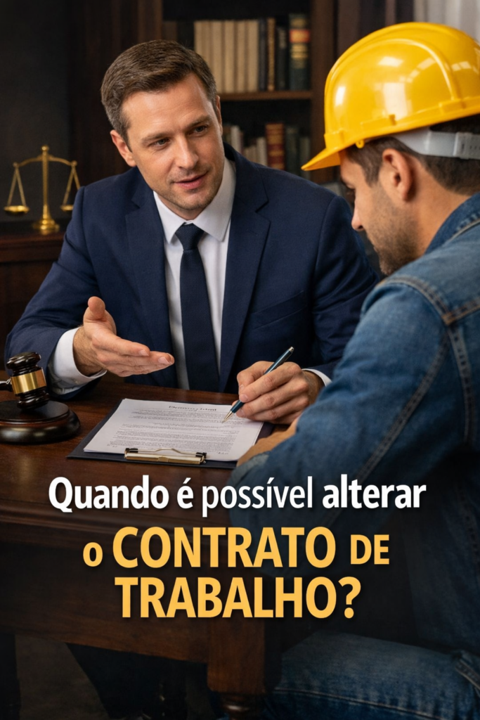 Quando é possível alterar o contrato de trabalho em Goiânia? Entenda seus direitos