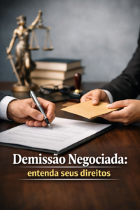 acordo de demissão negociada entre trabalhador e empresa