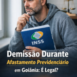 Trabalhador afastado pelo INSS preocupado com demissão em Goiânia
