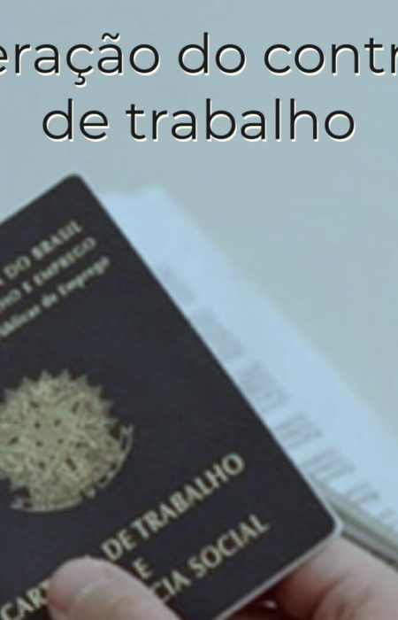 alteração do contrato de trabalho