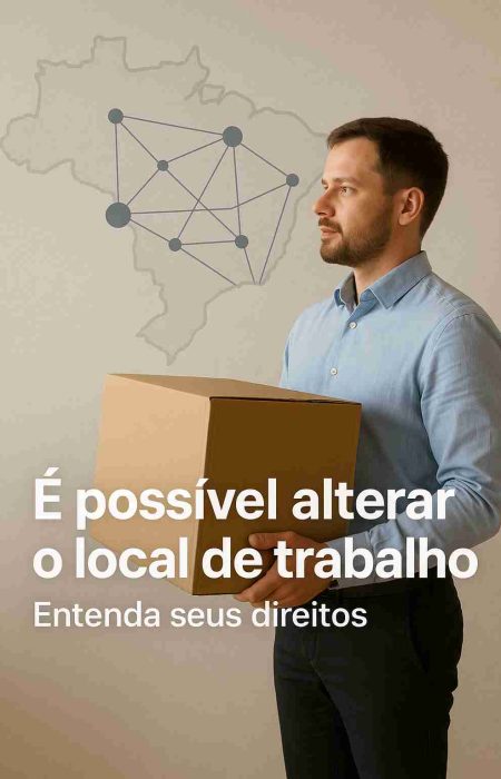 Trabalhador sendo transferido de local de trabalho conforme CLT.