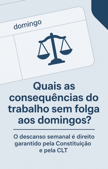 Trabalho sem folga aos domingos segundo a CLT